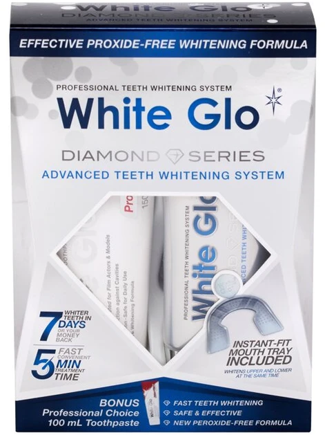 White Glo Baltas GLO DIAMOND SERIES dantų balinimo sistema