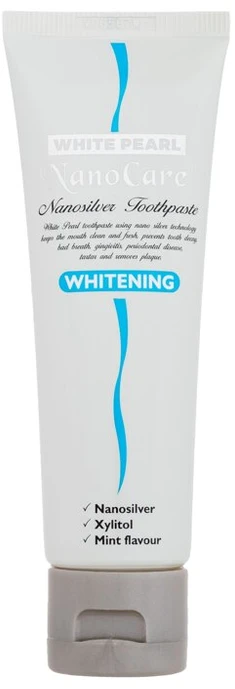 White Pearl Baltas Pearl NanoCare Whitening Nanosilver Dantų pasta