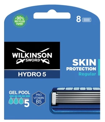 Wilkinson Hydro 5 odos apsaugos pakaitinės galvutės, 8 vnt.
