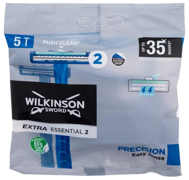 Wilkinson Sword "Wilkinson Extra2" vienkartinis skustuvas su 2 peiliukais 7 vienetai
