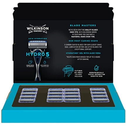 Wilkinson Sword „Hydro 5“ odos drėkinimo pakaitinės galvutės, 16 vnt.