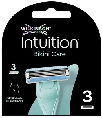 Wilkinson Sword Wilkinson Intuition Bikini Care skustuvo galvutė su 3 ašmenimis, 3 vnt.
