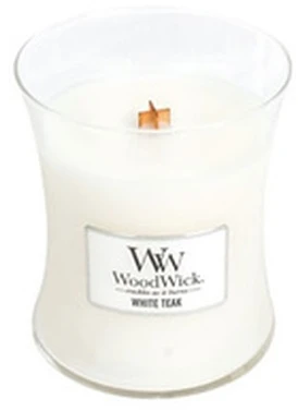 WoodWick Aromatinė žvakė (White Teak), 85 g