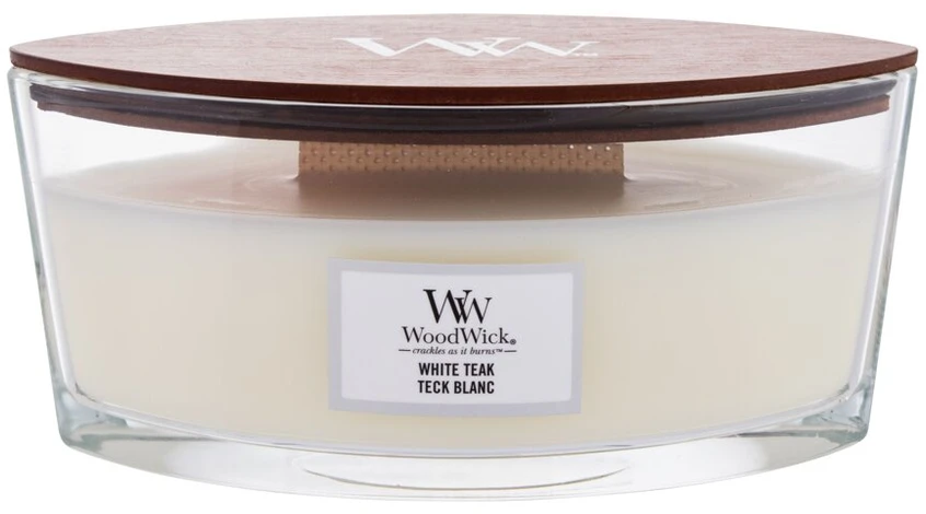WoodWick Aromatinė žvakė (White Teak), 453,6 g