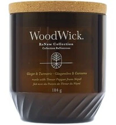 Woodwick Aromatinė žvakė (Medium Ginger & Turmeric), 368g