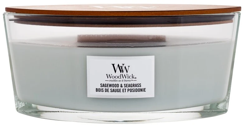 WoodWick Aromatinė žvakė (Sagewood & Seagrass), 453,6 g