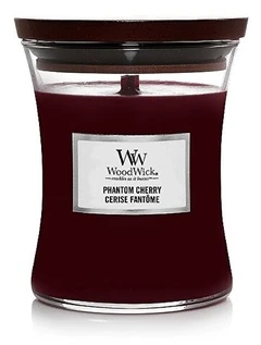 Woodwick Phantom Cherry Scented Candle kvapioji žvakė, 275 g