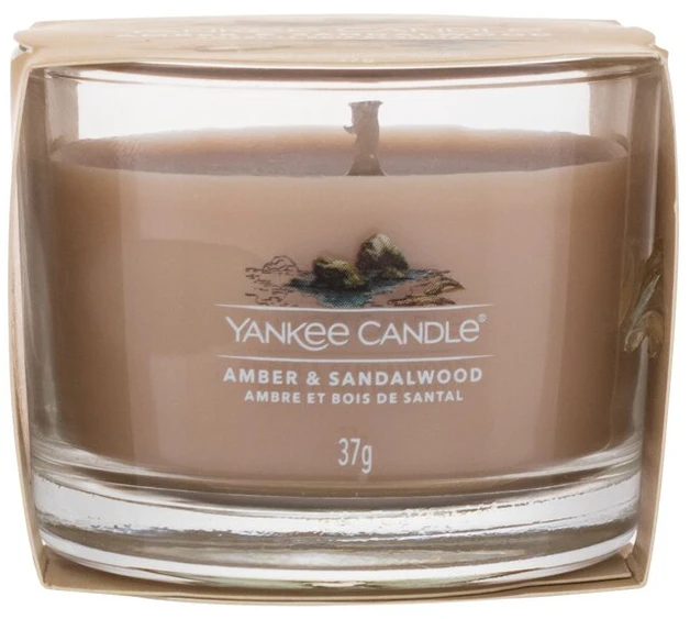 Yankee Candle Amber & Sandalwood kvapioji žvakė unisex, 37 g