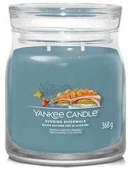 Yankee Candle aromatinė žvakė Signature stiklinė vidutinio dydžio Evening Riverwalk 368 g