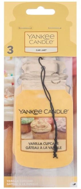 Yankee Candle automobilio stiklainio premijos pakuotė Vanilla Cupcake - 3 sztuki