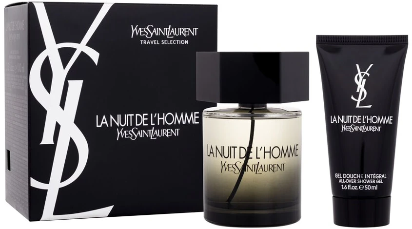 Yves Saint Laurent La Nuit De L'Homme rinkinys vyrams (100 ml EDT + 50 ml dušo gelis)