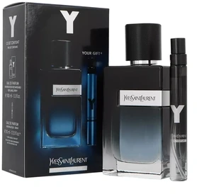 Set Yves Saint Laurent: Y Eau De Parfum For Men, 100 ml + Y Eau De Parfum For Men, 10 ml