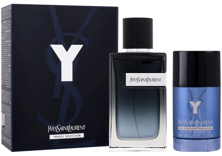 Set Yves Saint Laurent: Y Intense Eau De Parfum For Men, 100 ml + Y Anti-Perspirant Dezodorantas Stick For Men, 75 g