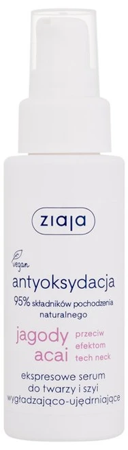 Ziaja Acai Berry Antioxidation Express veido ir kaklo serumas odos serumas