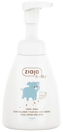 Ziaja Vaikų prausimosi putos veidui, rankoms ir kūnui Baby (Foam Wash) 250 ml