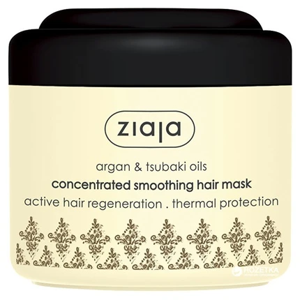 Ziaja Smoothing mask skirtas sausiems ir pažeistiems plaukams Argan ( Concentrate d Smoothing Hair Mask) 200 ml