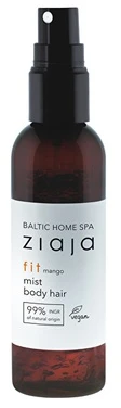 Ziaja Kūno ir plaukų dulksna gaivinanti Baltic Home SPA FIT, 90 ml.