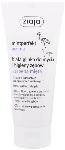 Ziaja Mintperfekt Aroma baltasis molis dantų valymui ir higienai Verbena Mint 100ml