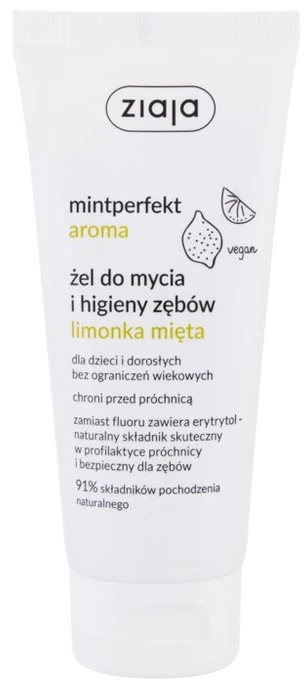 Ziaja Mintperfekt Aroma gelis dantų plovimui ir higienai Lime Mint 100ml