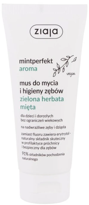 Ziaja Mintperfekt Aroma putėsiai dantų valymui ir higienai Žalias Tea Mint 100ml