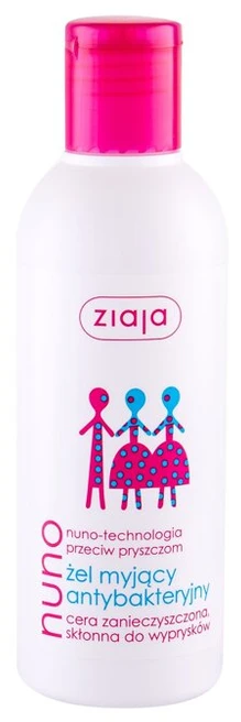 Ziaja Nuno Antibacterial Face Gel Cleansing Gel unisex, 200 ml