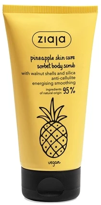 Ziaja Pineapple Skin Care kūno pilingas (Sorbet Body Scrub) 160 ml