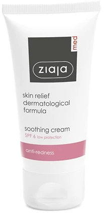 Ziaja Raminamasis kremas nuo odos paraudimo SPF 6 (Soothing Kreminis) 50 ml