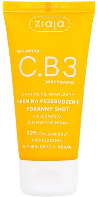 Ziaja Vitamin C.B3 Niacinamide Morning Shot Wake Up Kreminis Day Kreminis