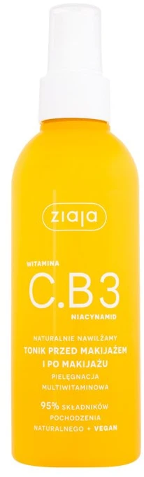 Ziaja Vitamin C.B3 Niacinamide Tonikas Facial Lotion and Purškiklis