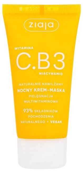 Ziaja Vitamin C.B3 Niacinamide Night Kreminis-Mask Night Skin Kreminis