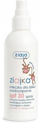 Ziaja Ziajka SPF 30 Vandeniui atsparus purškiamas pienelis vaikams, 170 ml