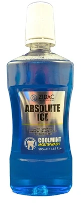 „Zidac Laboratories Absolute Ice Coolmint“ burnos skalavimo skystis, 500 ml