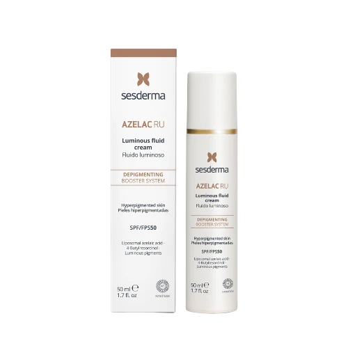 Sesderma AZELAC RU pigmentaciją mažinantis kreminis fluidas su SPF50, 50 ml