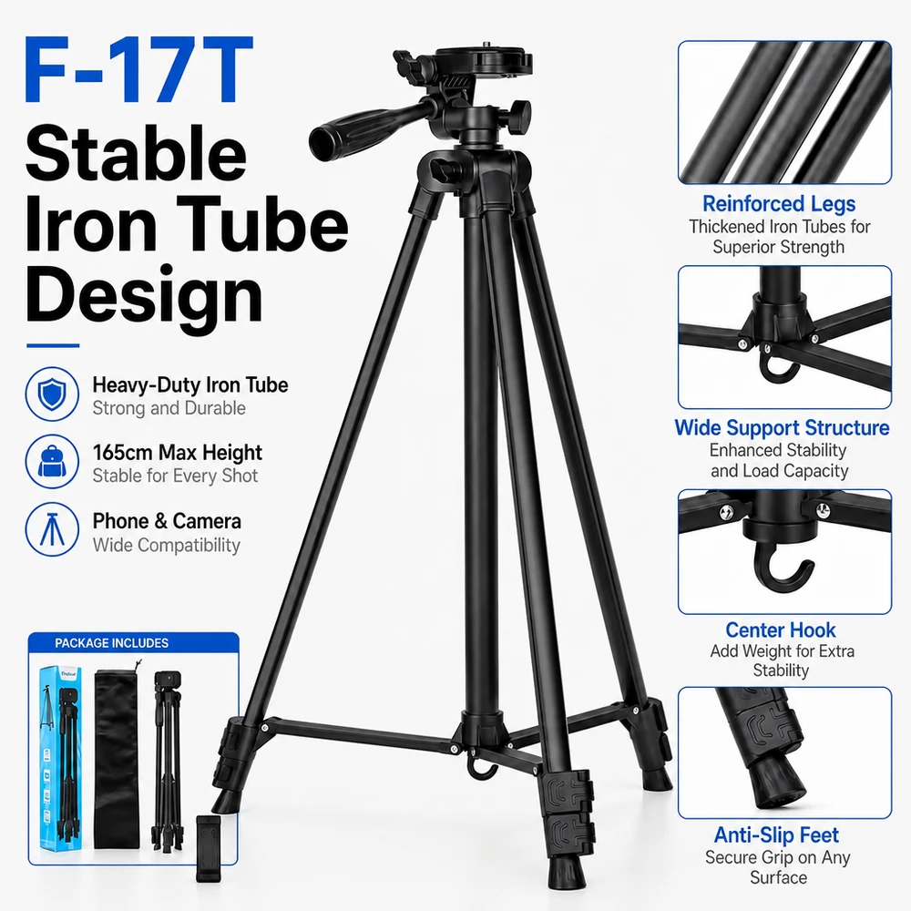 165 cm reguliuojamas fotoaparato stovas su 3D pan/tilt galva, trikojis fotoaparatui, kameros trikojis