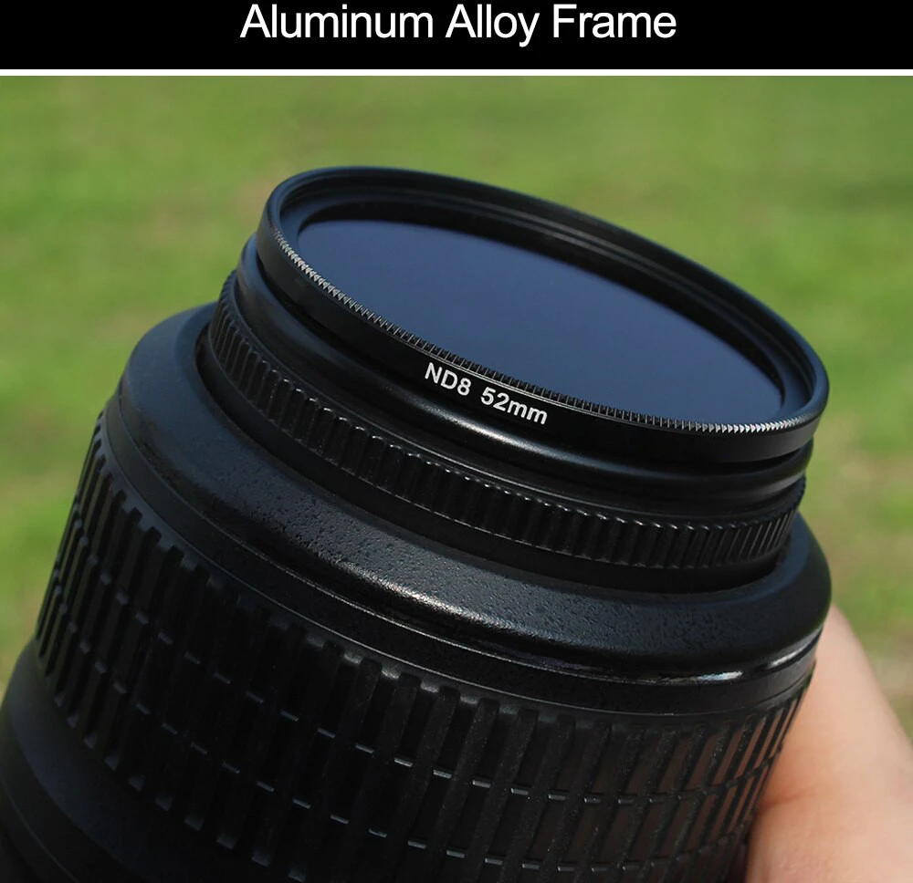 37 mm ND8 filtras, neutraliojo tankio ND8 filtras, 3 žingsnių ND filtras