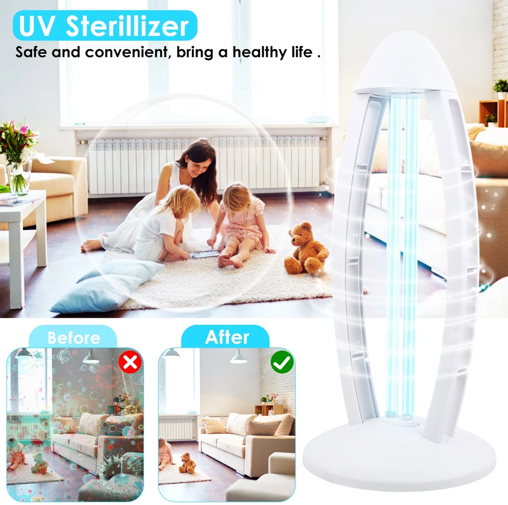 Antibakterinė ultravioletinė lempa 38W, UV germicidinė lempa, UVC sterilizavimo lempa, UV-C lempa, ultravioletinė dezinfekcinė lempa