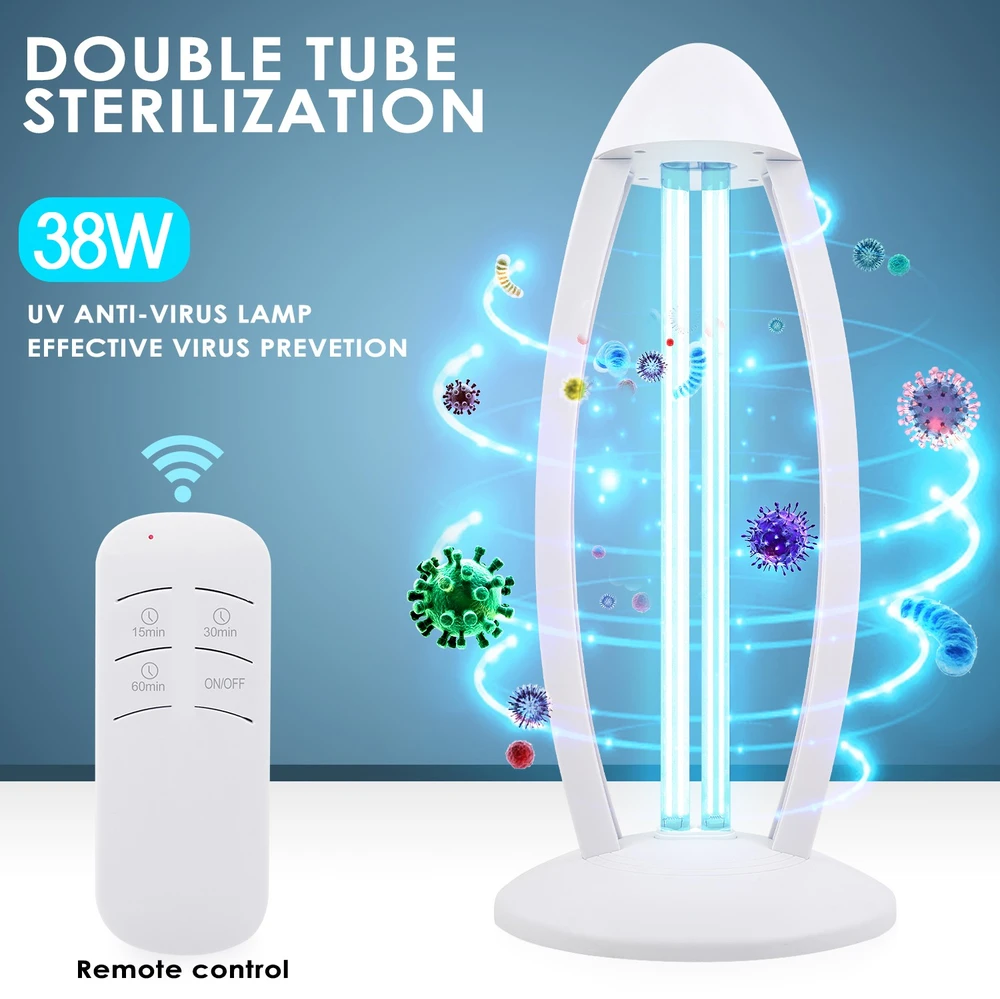Antibakterinė ultravioletinė lempa 38W, UV germicidinė lempa, UVC sterilizavimo lempa, UV-C lempa, ultravioletinė dezinfekcinė lempa