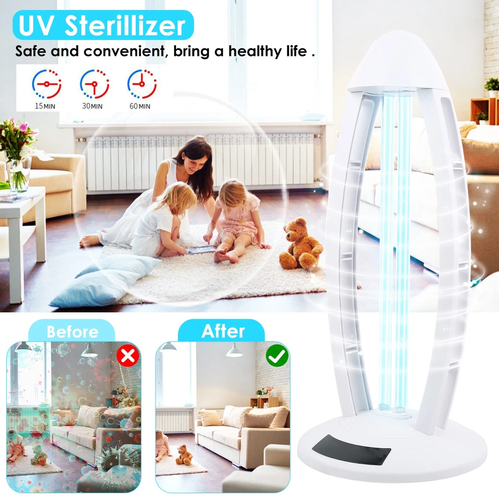 Antibakterinė ultravioletinė lempa 60W, UV germicidinė lempa, UVC sterilizavimo lempa, UV-C lempa, dezinfekcinė UV lempa