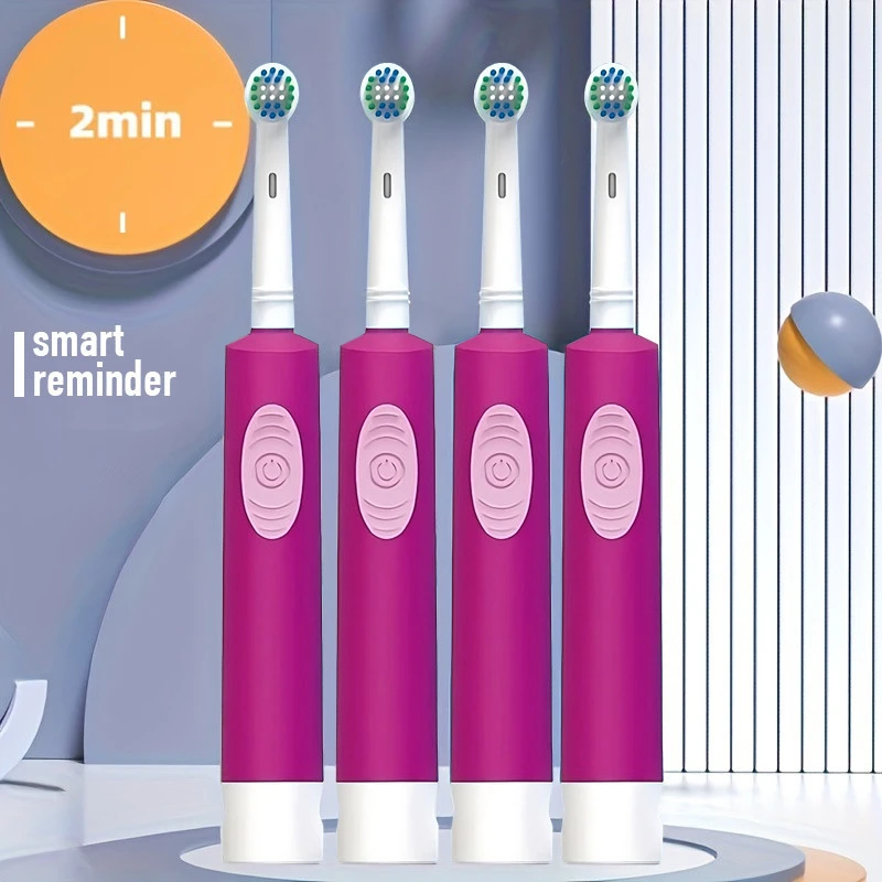 Elektrinis dantų šepetėlis, violetinis, įkraunamas dantų šepetėlis, automatinis dantų šepetėlis, elektrinė dantų šepetėlė, automatinė dantų šepetėlė