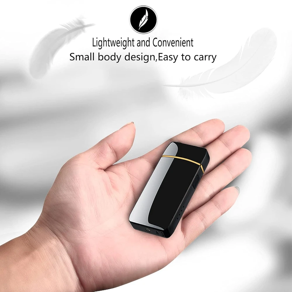 Elektrinis plazminis juodas žiebtuvėlis, USB įkraunamas žiebtuvėlis, bekurpelnis žiebtuvėlis, elektrinis USB žiebtuvėlis, plazminis žiebtuvėlis, liepsnos neturintis žiebtuvėlis