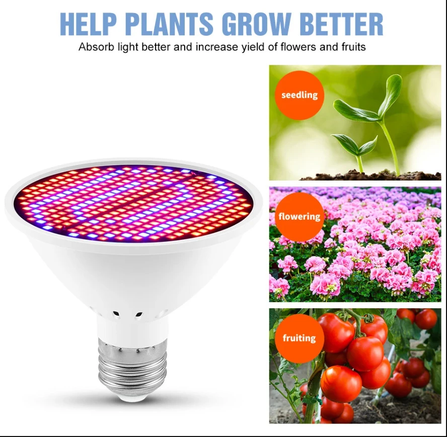 LED augalų auginimo lempa 20W, augalų lempa, lempa augalams, LED lempa augalams, LED augalų šviestuvas, LED fitolempa