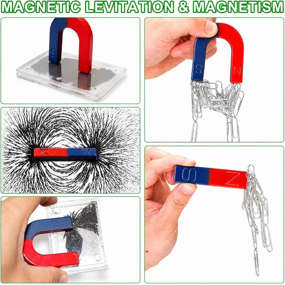 Magnetinis mokslo rinkinys, magnetinių bandymų rinkinys, magnetinis eksperimentų rinkinys, vaikų magnetinis mokslo rinkinys