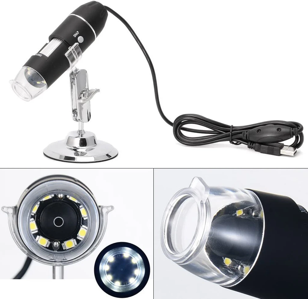 Skaitmeninis mikroskopas 1600x, OTG mikroskopas Android, skaitmeninė mikroskopo kamera, USB mikroskopas, kompiuterinis mikroskopas, nešiojamas skaitmeninis mikroskopas