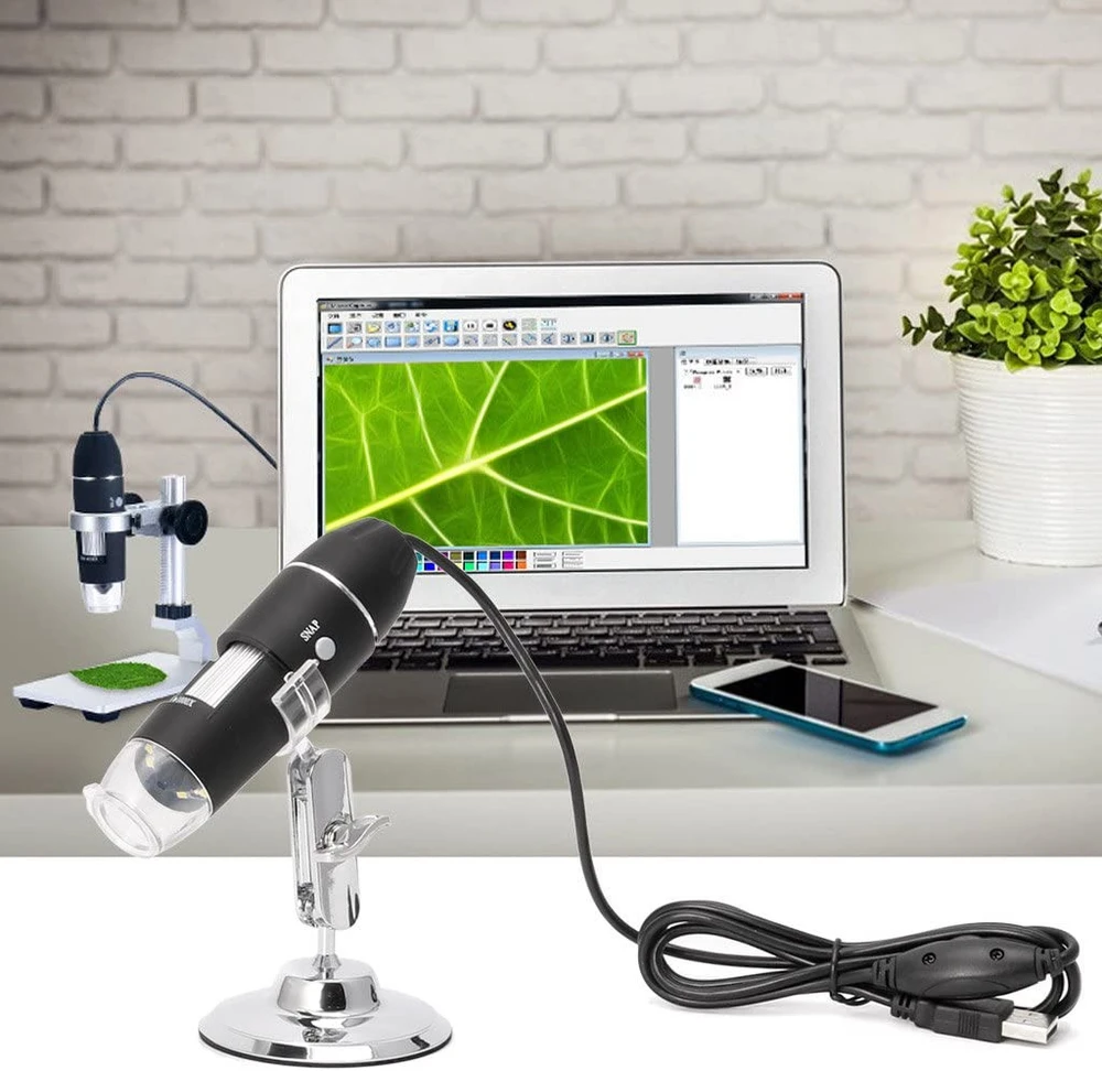Skaitmeninis mikroskopas 1600x, OTG mikroskopas Android, skaitmeninė mikroskopo kamera, USB mikroskopas, kompiuterinis mikroskopas, nešiojamas skaitmeninis mikroskopas