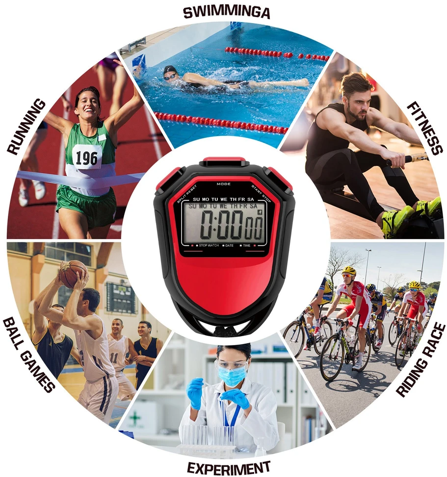 Sportinis chronometras, treniruočių laikmatis, skaitmeninis chronometras fitnesui, bėgimui, sporto salės laikmatis, laikmatis sportui, sporto chronometras