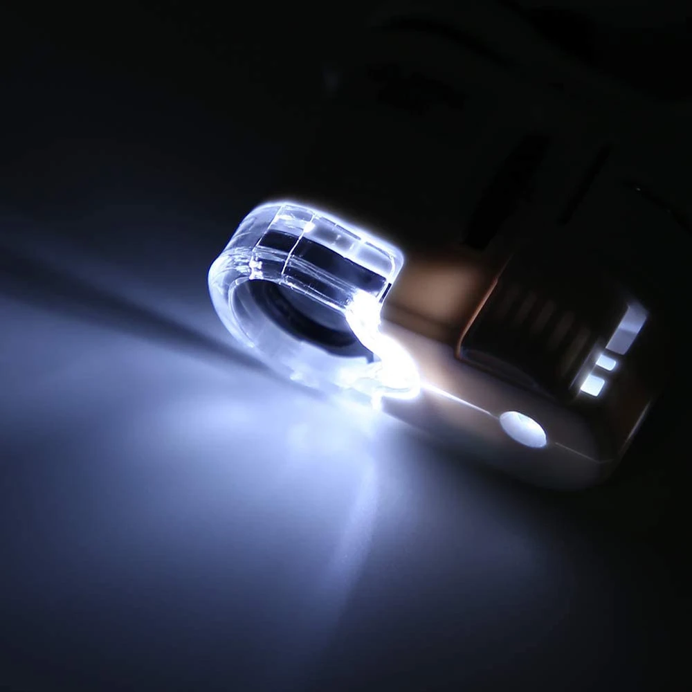 Telefono mikroskopas 60x telefono objektyvas su LED UV šviesa, telefoninis mikroskopas 60x, išmaniojo telefono mikroskopo objektyvas, 60 kartų telefono lupa, telefono lęšis su LED ir UV apšvietimu