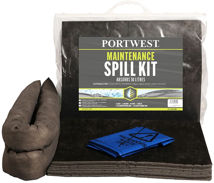 20 litrų išsiliejimo priežiūros rinkinys Portwest SM30, Pw spalvos: Pilkas