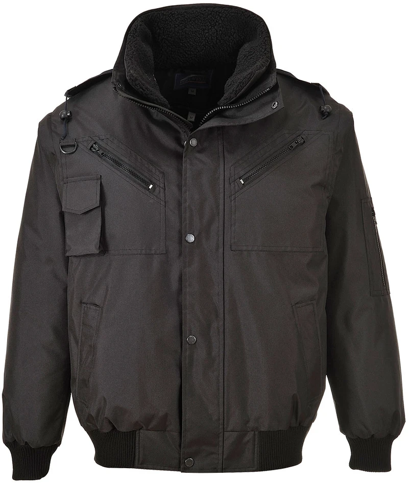 4 viename Bomber striukė Portwest F465, Dydis: XL, Pw spalvos: Juodas