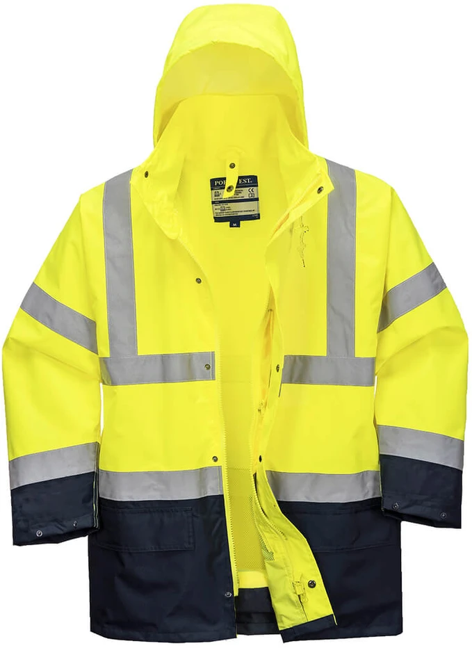 Unimet 5 viename dviejų spalvų striukė Portwest S766, Dydis: XXL, Pw spalvos: Geltona/Navy