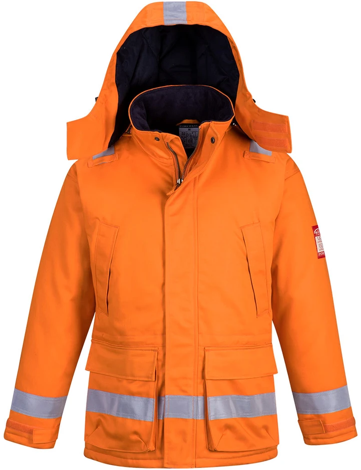 Antistatinė žieminė striukė Portwest FR59, Dydis: M, Pw spalvos: Oranžinis